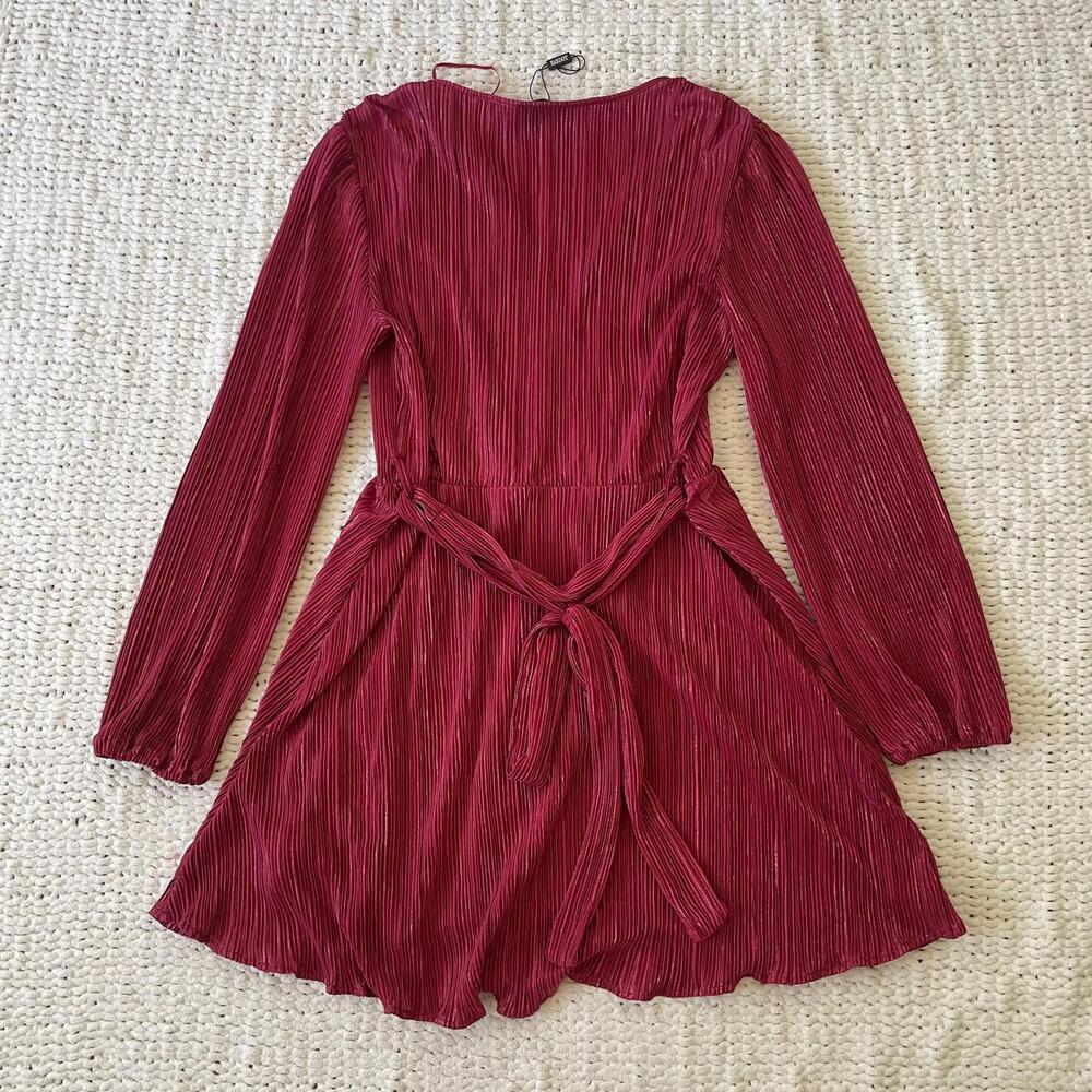 NWOT Bardot Women's Bellissa Pink Pleated Dress - Size XL - Picture 2 of 5